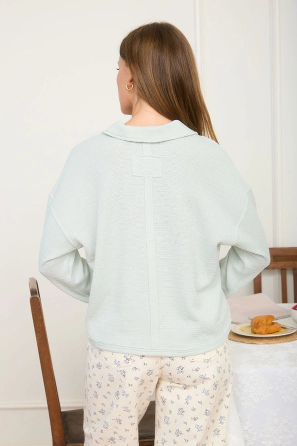 Purely You Top- Dusty Mint