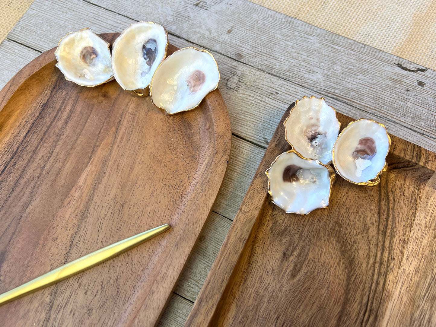 Oyster Wood Tray